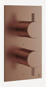 Crosswater MPRO douchekraan - incl inbouwdeel - verticaal - geborsteld brons SW928237/sw385437 Brons geborsteld