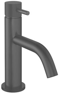 Crosswater MPRO Wastafelkraan - geribbeld - slate (gunmetal) PRO110DNT_K Slate (Antraciet)