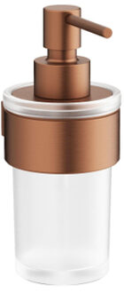 Crosswater Velo Zeepdispenser - 16.5x11x6.9cm - wandmodel - geborsteld brons VE011BZ Brons geborsteld