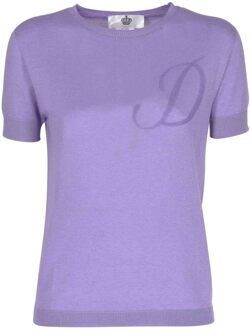 Crown Of Edinburgh Kasjmier Korte Mouw Art 003 Lilac Letter D