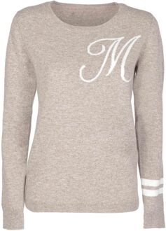 Crown Of Edinburgh Kasjmier Trui Met Ronde Hals Stockbridge Camel M