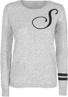 Crown Of Edinburgh Kasjmier Trui Met Ronde Hals Stockbridge Grijs S