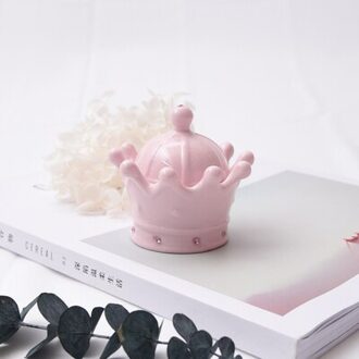 Crown Sieraden Keramische Mason Pot Deksels Organizer Kaarshouder Asbak Opbergdoos Bruiloft Decoratie Armband Ring Suiker Kommen 5