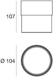 Crumb LED plafondlamp, zwart, Ø 10,4 cm, ijzer, glas zwart, transparant