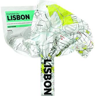 Crumpled City Map Lisbon
