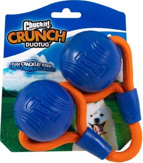 Crunch Ball Duo Tug - Ballen - Blauw/Oranje - Medium - 30 cm