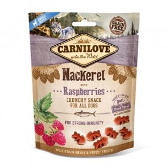 Crunchy hondensnack Mackerel with Raspberries 200 gram -  - Hondensnack