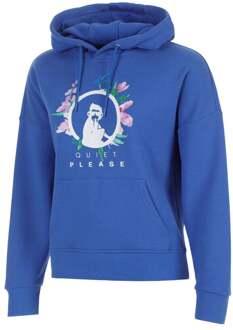 Crush Flower Logo Sweater met capuchon Meisjes-blauw, wit - 152