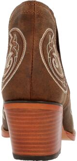 Crush Leder Vrouwen Koffielaarzen Bruin - EU 37 / UK 4