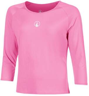 Crush Mixed Longsleeve Meisjes-pink, wit - 116,128,140,152,164