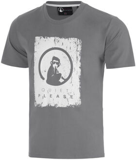 Crush Scraped T-shirt Heren-donkergrijs, lichtgrijs