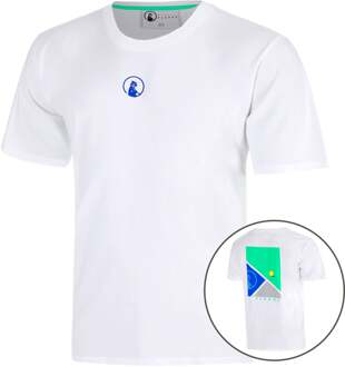 Crush T-Line T-shirt Heren-wit, blauw - L