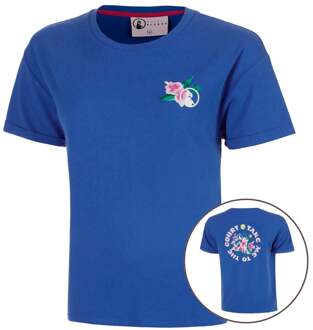 Crush TMTTC T-shirt Dames-blauw, wit - XS