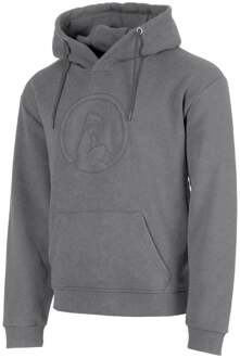 Crush Washed Out Loose Fit Sweater met capuchon Heren-lichtgrijs, lichtgrijs - XL