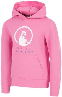 Crushaseline Logo Sweater met capuchon Meisjes-pink, wit roze - 116,128,140,152,164