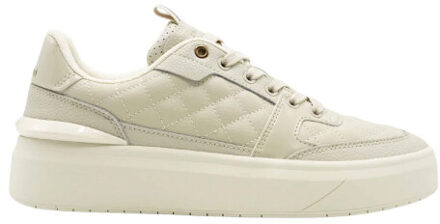 Cruyff Endorsed tennis quilted soft leather sneaker - maat 38 Ecru
