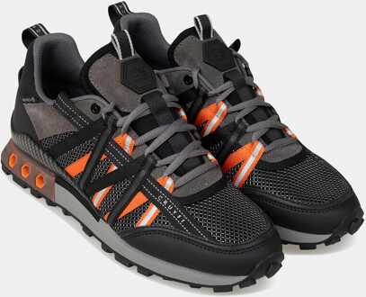 Cruyff Men's Cruyff Fearia Hex-Tech Trainers in black orange Zwart - EU 42 / UK 8