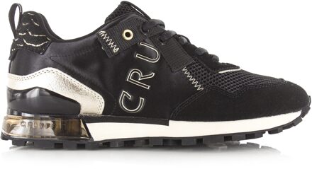 Cruyff Superbia hex-tech black/gold lage sneakers dames Zwart - 37