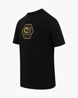 Cruyff T-shirt c-lion tee gold zwart Goud - S