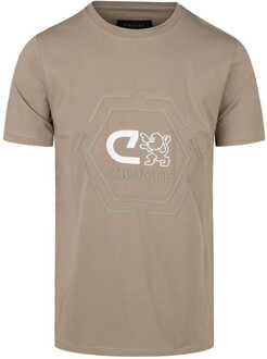 Cruyff T-shirt kane tee sand bruin Print / Multi