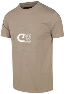 Cruyff T-shirt kane tee sand bruin Veelkleurig - M