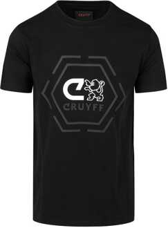 Cruyff T-shirt kane tee zwart Print / Multi