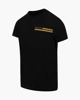 Cruyff T-shirt moraira tee gold zwart - maat XS Goud