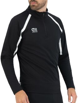 Cruyff Turn Tech Half Zip Trainingssweater Heren zwart - wit - L