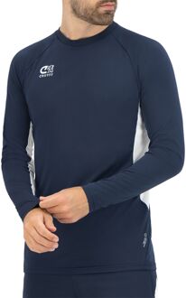 Cruyff Turn Tech LS Shirt Heren navy - wit - XL