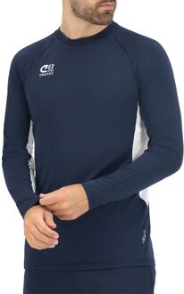Cruyff Turn Tech LS Shirt Heren navy - wit - XXL