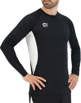 Cruyff Turn Tech LS Shirt Heren zwart - wit - XL