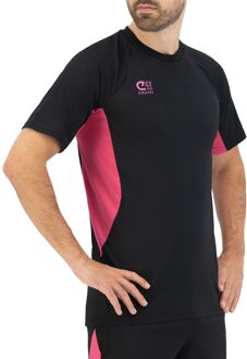 Cruyff Turn Tech Shirt Heren zwart - roze