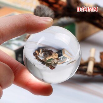 Crystal Ball Grote Transparante Kristallen Bol Geluk Regenboog Foto Kristal Bal