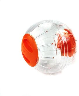 Crystal Ball Running Bal Huisdier Speelgoed 12 Cm Dierbenodigdheden Hamster Plastic Huis Huisdier Kleine Running Ballen leuke Speelgoed Oranje
