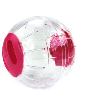 Crystal Ball Running Bal Huisdier Speelgoed 12 Cm Dierbenodigdheden Hamster Plastic Huis Huisdier Kleine Running Ballen leuke Speelgoed roze