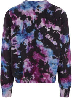 Crystal Ball tie-dye paars sweatshirt - maat L