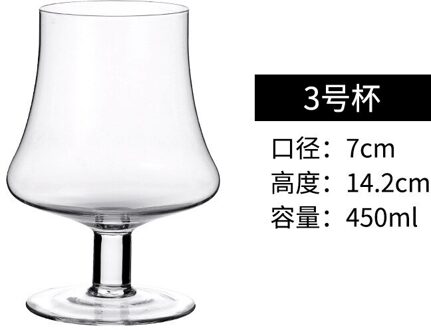 Crystal Dunne Taille Brandy Cup Whisky Glas Rode Wijn Beker Restaurant Huishoudelijke Transparant Bar Persoonlijkheid Wijnglas Vaso Cup 450ML