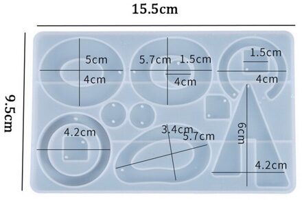 Crystal Epoxy Hars Uv Lijm Mold Silicone Oorbel Hanger Casting Silicone Mould Creatieve Diy Mallen Ambachten Sieraden Maken Gereedschap 04