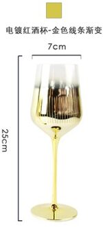 Crystal Glass Electroplated Zilver Grijs Gradiënt Champagne Cocktail Wijnglas Metalen Beker Soberer