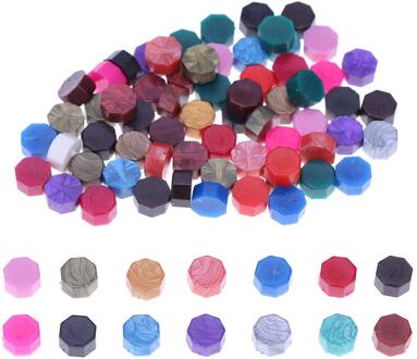 Crystal Handvat Zegellak Lepel Koper Seal Stamp Wax Bead Tablet Smelten Brandende Lepels Voor Scrapbooking Album Envelop Decra 100stk A