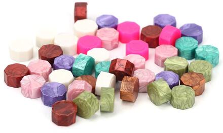 Crystal Handvat Zegellak Lepel Koper Seal Stamp Wax Bead Tablet Smelten Brandende Lepels Voor Scrapbooking Album Envelop Decra 100stk D