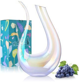 Crystal Hoogwaardige 6-Vormige Wijn Decanter Box Harp Zwaan Decanter Wijn Separator 1550Ml