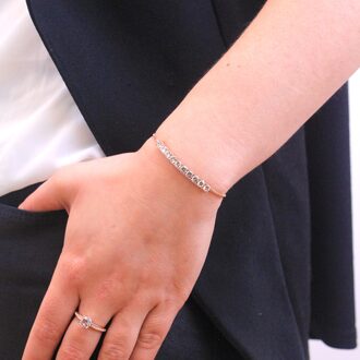 Crystal Mia armbanden - roségoud en kristal