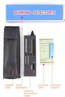 Crystal Tester Tool Thermische Geleidbaarheid Meter Boor Pen Hardheid Identificatie Instrument Detectie Diamant Authentieke Jade