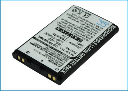 Cs 1000Mah/3.70Wh Batterij Voor Lg AX245, SBPL0078401, SBPL0081001, SBPL0081101, SBPL0082302