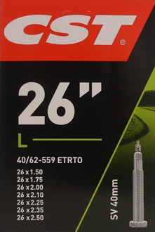 CST Binnenband 26 x 1.50-2.50 (40/62-559) FV 40 mm Zwart