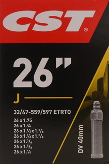 CST Binnenband 26 x 1.50-2.50 (40/62-559) HV 40 mm Zwart