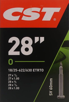 CST Binnenband 27 x 7/8 / 28 x 1.0 (18-622/25-630) FV 60 mm Zwart