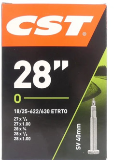 CST binnenband 27 x 7/8 / 28 x 1.00 (18-622/25-630) FV 40 mm Zwart