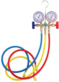 CT-536 Koelmiddel Manometer Set Airconditioning Gereedschap Met Slang En Haak Voor R12 R22 R404A R134A